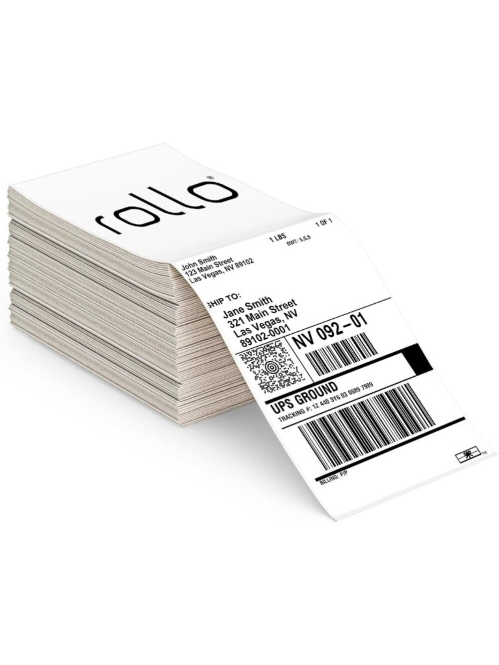 500 Commercial Grade 4x6 Thermal Shipping Labels - Perforated, Strong Adhesive